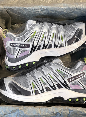 xt-quest沙场灰登山鞋男女款春季新款户外徒步运动休闲厚底老爹鞋