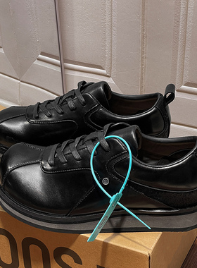 牛皮复古高级感男士黑色皮鞋百搭通勤阿甘鞋春季结婚大头德比鞋潮