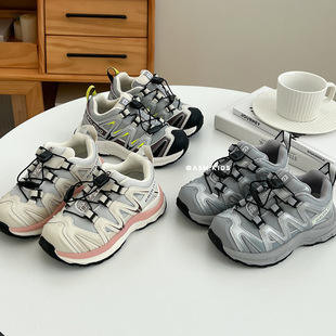 儿童鞋子2023年秋季新款JBM运动鞋男童潮牌跑步鞋女童休闲老爹鞋