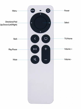 APPLE 4K Remote Control 适用于 2021款 苹果APPLE TV 4K 遥控器
