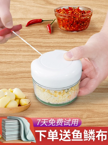 Потяните чесночный артефакт Семья вручную вручную японскую чеснок, имбирь, чеснок, очищающий чеснок и раздавливание чесночного грязи артефакт