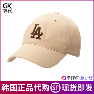 韩国正品 百搭3ACPB064N MLB软顶棒球帽字母刺绣遮阳鸭舌帽男女时尚
