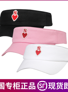 韩国MLB儿童帽子宝宝空顶高尔夫遮阳帽NY小标黑色出游防晒童帽夏