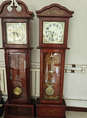老式机械钟表座钟落地钟复古怀旧钟表，运费自理.二手瑕疵难免