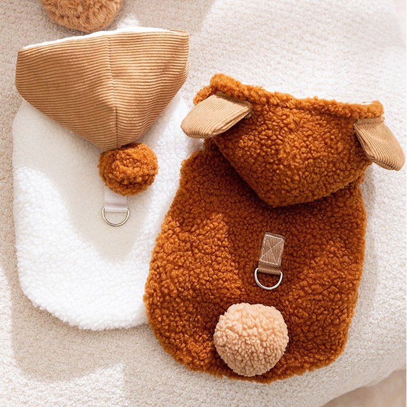 可爱小动物无袖牵引绒衣狗狗衣服秋冬季幼犬保暖小型犬宠物两脚衣,宠物/宠物食品及用品,狗宠物服装/雨衣,淘宝优惠券,粉丝福利购,淘宝优惠卷