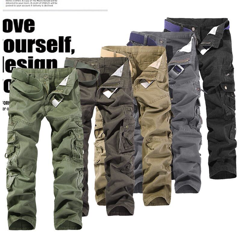 Men's Cargo Pants Man Outdoor Cotton Pant 男军装户外工装长裤在类目 男装, 休闲裤中 - 来自Buy2taobao.com提供专业的淘宝代购服务