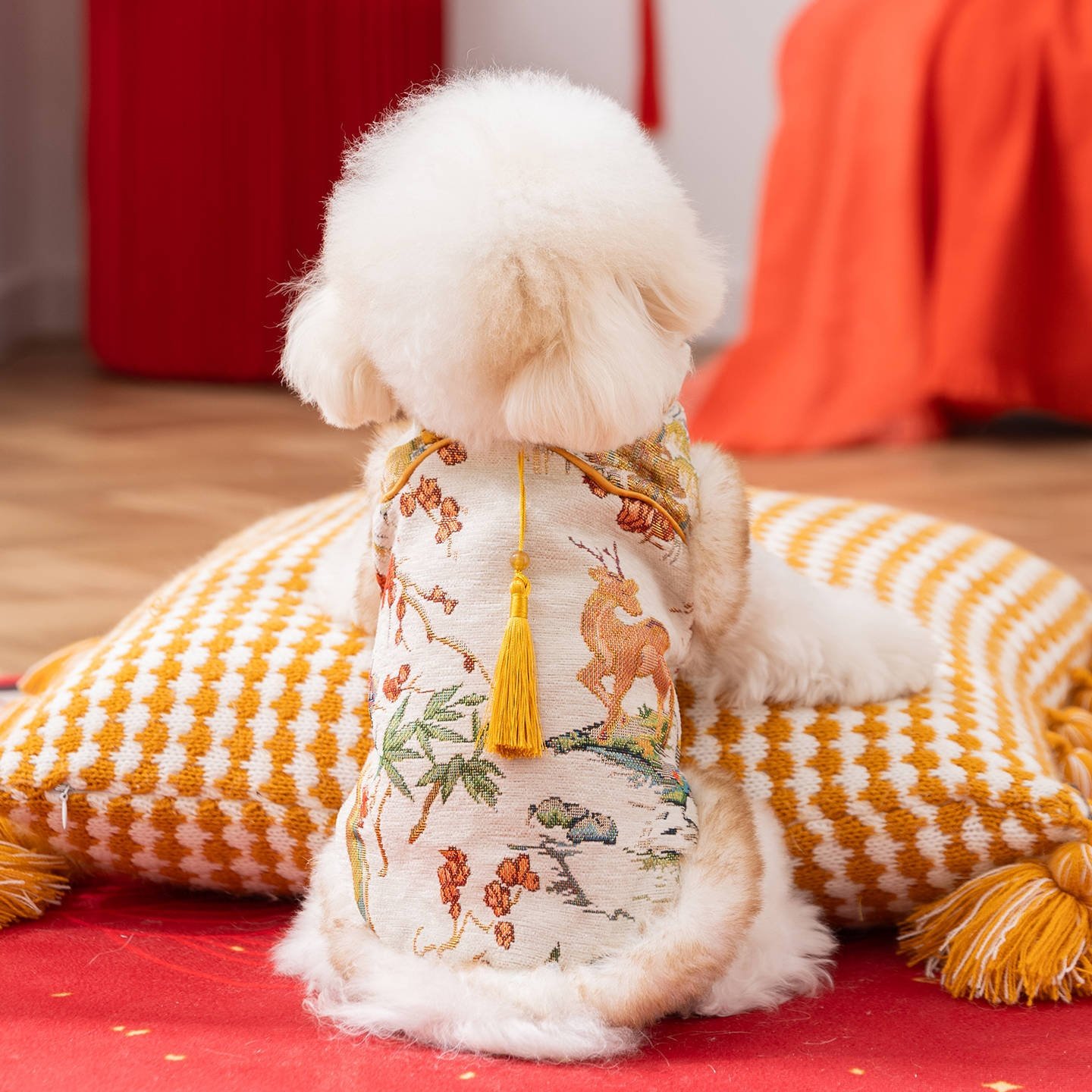 宠物衣服可爱梅花小鹿两脚棉衣小型犬比熊泰迪秋冬新年款狗狗衣服,宠物/宠物食品及用品,狗宠物服装/雨衣,淘宝优惠券,粉丝福利购,淘宝优惠卷