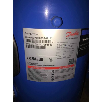 原装中央空调压缩机PSH039A4CLC alc冷藏库制冷压缩机PSH065A8LBA