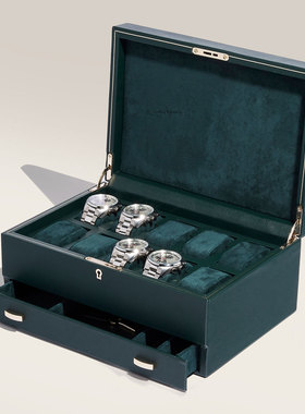 WOLF/沃尔夫手表盒10表位抽屉式收纳盒大容量储物首饰盒