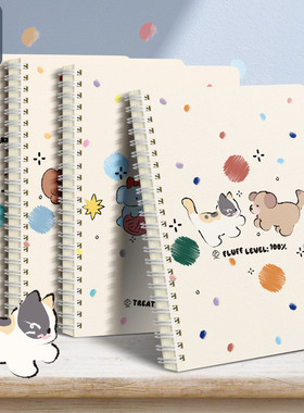 全系可爱卡通线圈超厚笔记本初高中生笔记本子高颜值加厚ins清新