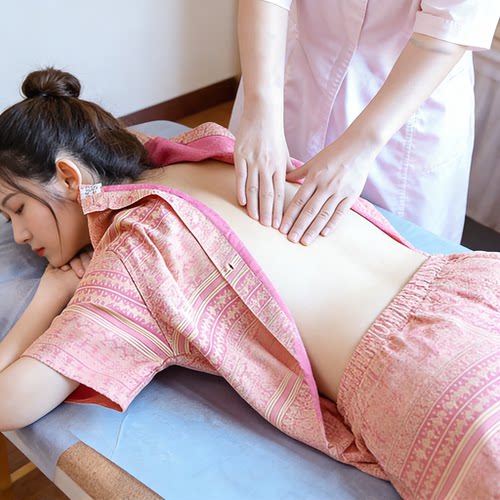 艾灸服男女纯棉前后开背开扣上衣理疗服美容院按摩养生馆针灸推拿