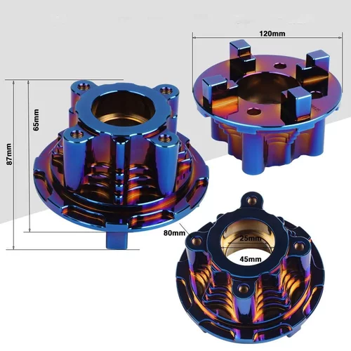 摩托车改装改装件适用于YAMAHA LC135 链轮座LC150彩色镀蓝金轮毂