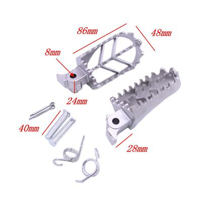 越野摩托车配件改装不锈钢脚蹬后脚踏R正林魔术师XR50 CRF50 70