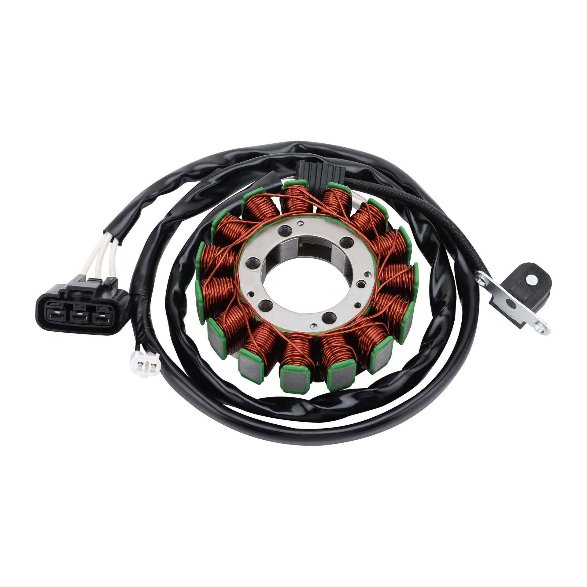 GOOFIT 15线圈3线电磁定子点火配件适配YFM550 ATV 2007-2014