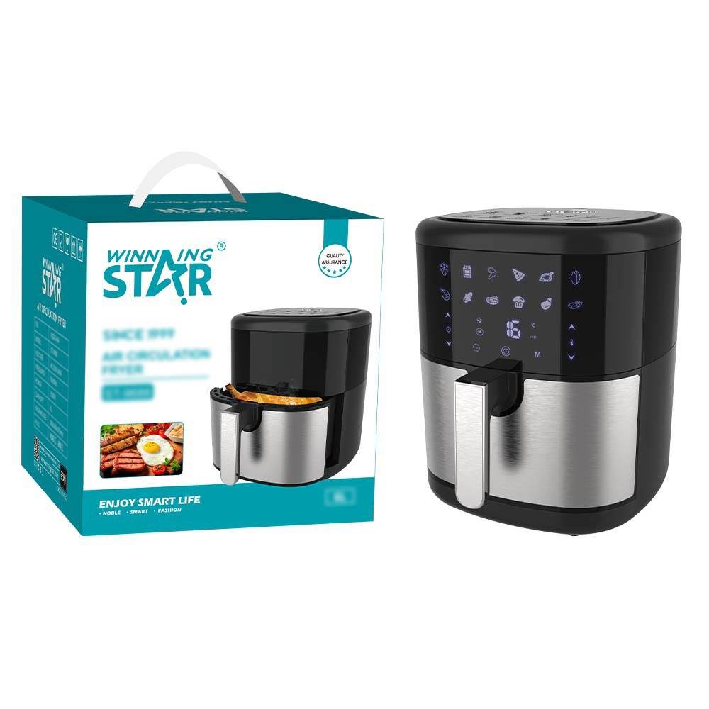 winningstar 英规欧规6L炸鸡薯条蛋挞烤肉家用多功能触屏空气炸锅