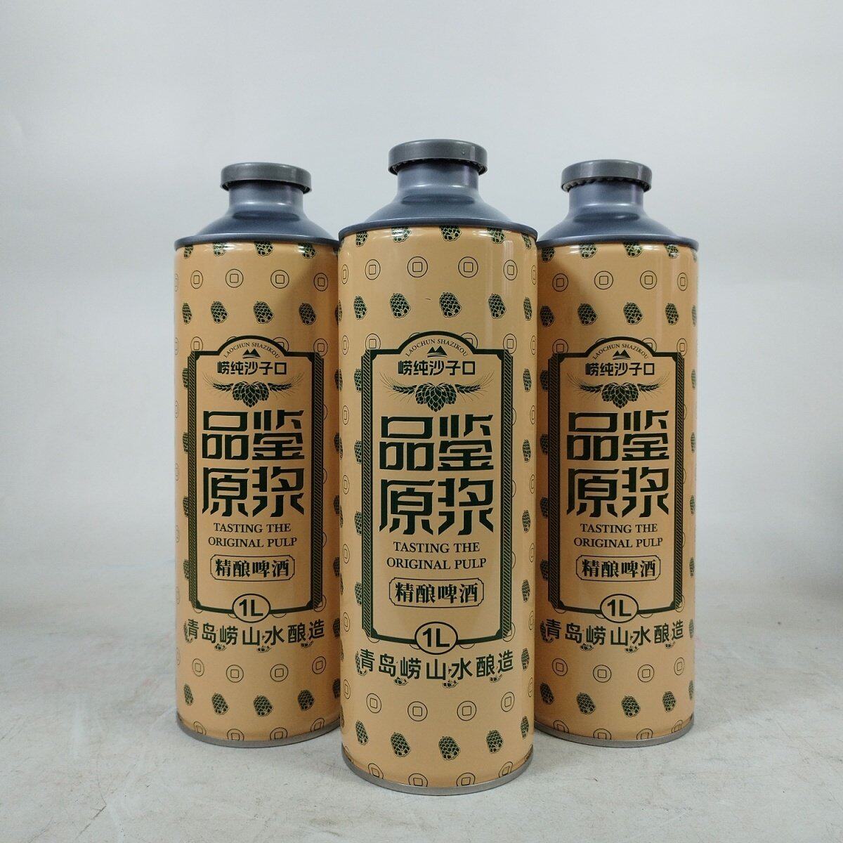 崂纯沙子口精酿原浆啤酒1升6桶礼盒原麦汁浓度13度