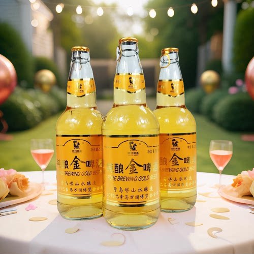 崂特啤酒金啤金质啤酒500ml*12瓶