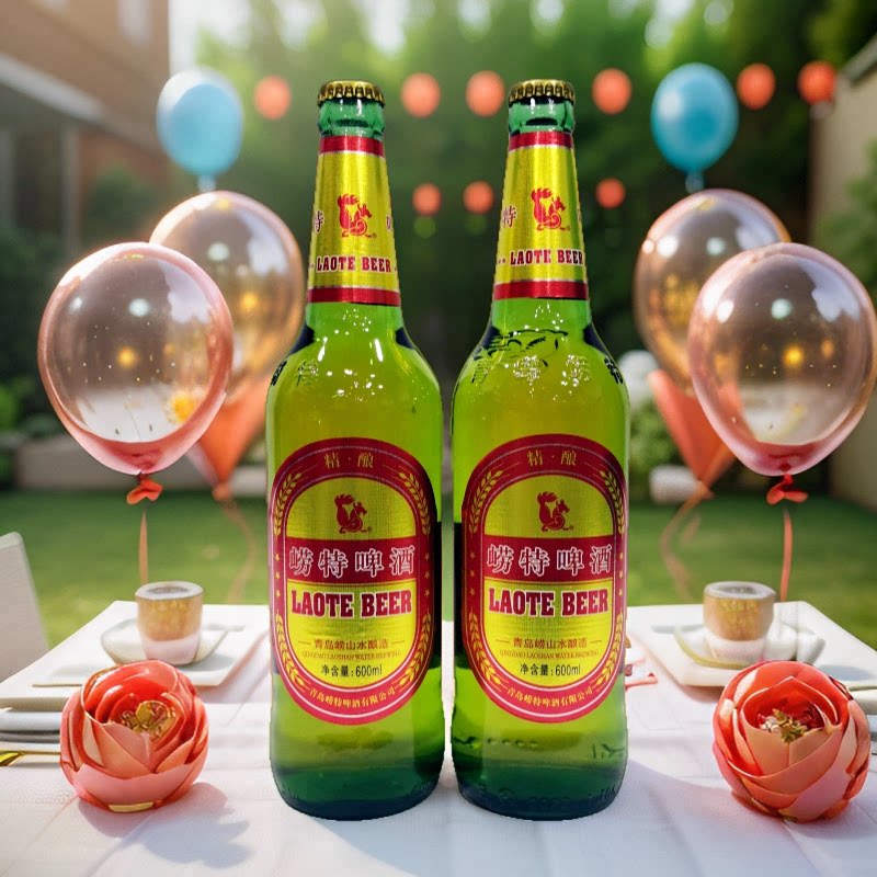 崂特啤酒塑包啤酒精酿啤酒600mlx9瓶产地崂山泉水酿造