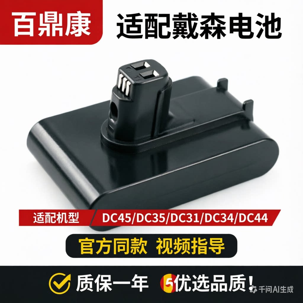 适配dyson戴森吸尘器电池DC35/DC45/DC34/DC44适配电池