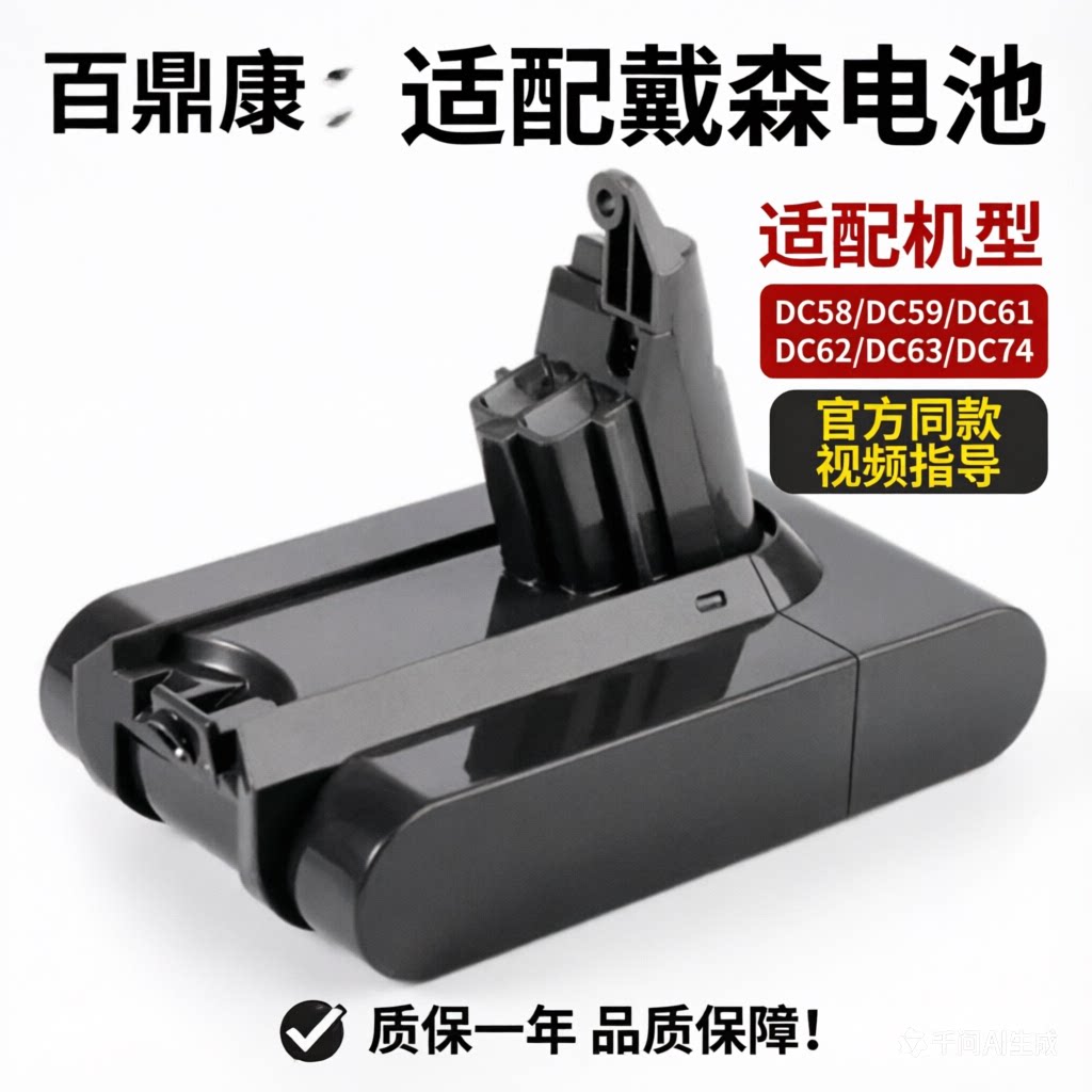 适配dyson戴森吸尘器v6电池配件V7 V10 DC58/59/61/62锂电池