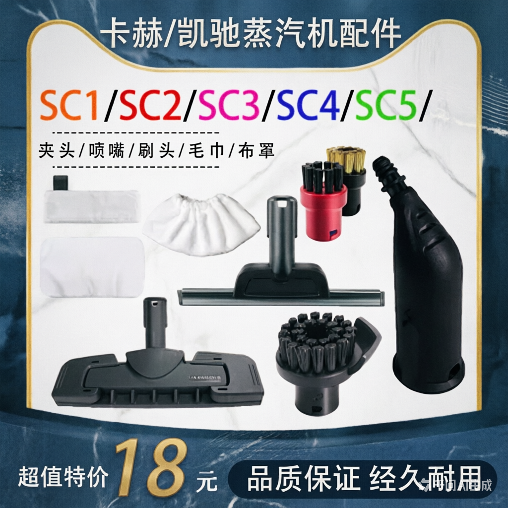 适配凯驰卡赫karcher蒸汽清洁机SC1/SC2/SC3/SC4/SC5配件拖布抹布