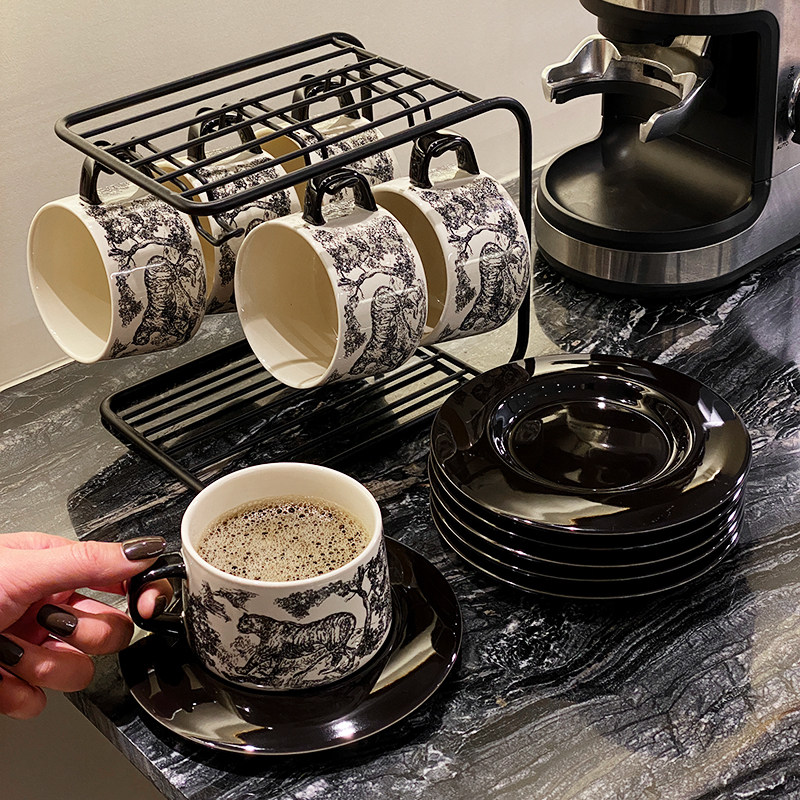 轻奢陶瓷办公室喝水杯咖啡杯套装