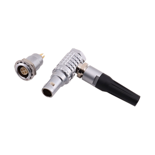 金属连接器弯头90°弯角式连接FHG-2B3B2芯3芯6芯7芯10芯航空插头