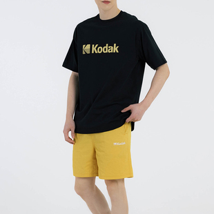 Kodak柯达100%纯棉潮牌圆领短袖T恤男女同款
