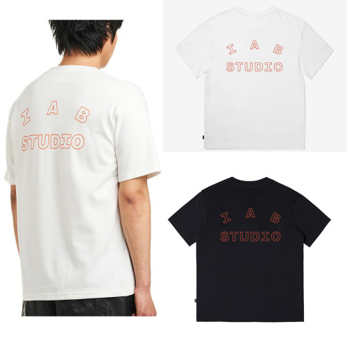IAB STUDIO 潮牌NEW新款男女同款短袖T恤圆领纯棉情侣衣服