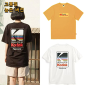 圆领男女同款 Kodak柯达夏季 100%纯棉潮牌短袖 T恤