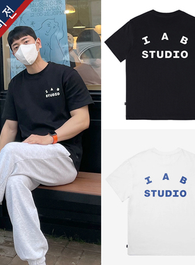 IAB STUDIO潮牌男女同款短袖T恤纯棉情侣衣服