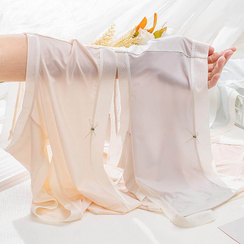 条纹裸感女士内裤7A抑菌桑蚕丝里档不卡档三角裤中腰透气内裤女