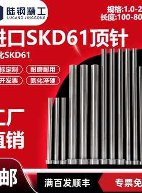 进口氮化SKD61顶针模具顶杆推杆1 2 3 4 5 6 8 10 12 16 18 20 25