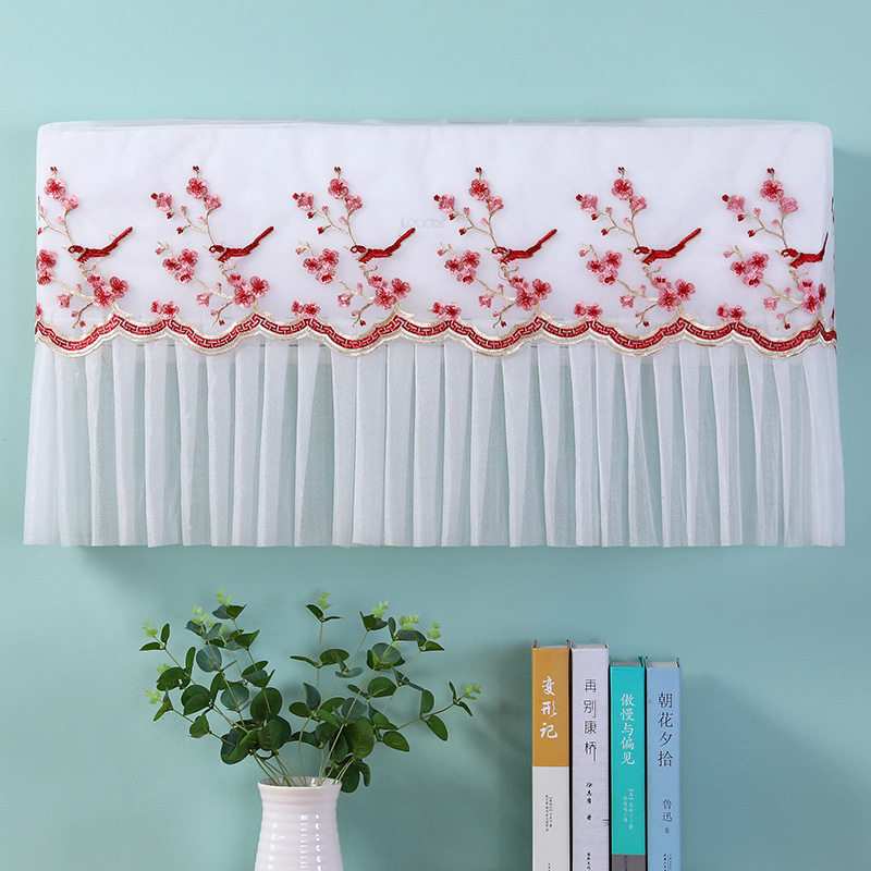 空调罩挂机空调防尘罩开机不取全包防直吹挂式新中式蕾丝