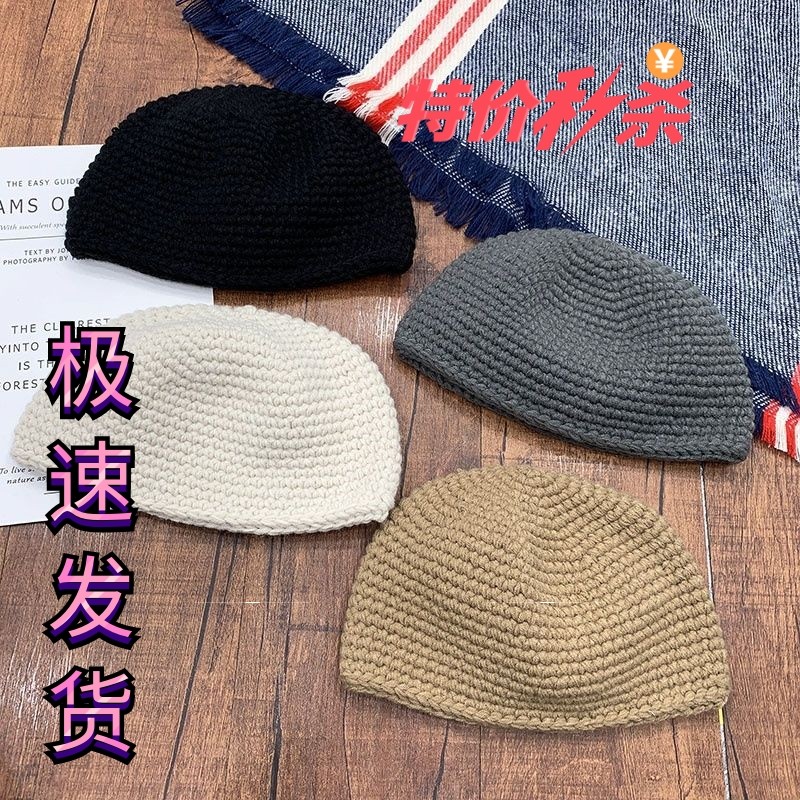 地主帽男款秋季手工针织雅