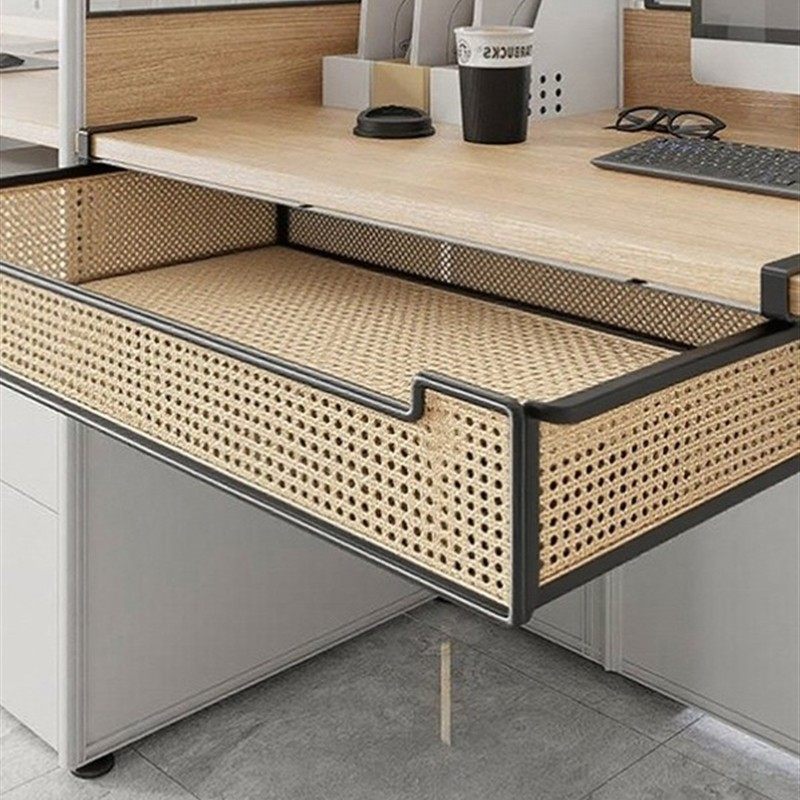 桌下收纳挂篮书本收纳置物架抽屉式收纳筐办公桌下资料文件整理筐