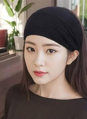 护脑门抹额女保暖遮额头头巾头围遮白发神器月子发带产后防风头套