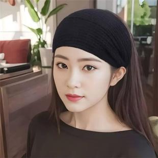 护脑门抹额女保暖遮额头头巾头围遮白发神器月子发带产后防风头套