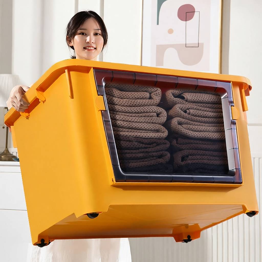 特大号侧开塑料收纳箱|宝宝玩具