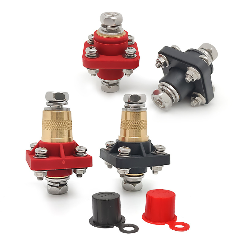 大电流方形黄铜接线柱排穿墙式