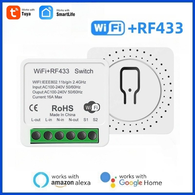 wifi+RF433通断器涂鸦wifi暗装隐藏式智能语音APP定时开关,电子/电工,淘宝优惠券,粉丝福利购,淘宝优惠卷
