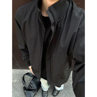 美式立领飞行夹克外套男春季cleanfit高级感三防冲锋衣短款棒球服