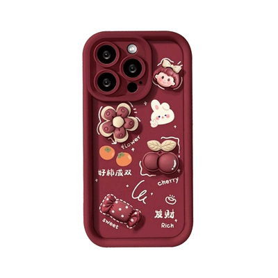 涂鸦发财被爱适用OPPO手机壳