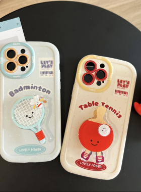 可旋转乒乓球适用OPPOreno12手机壳a97新款reno11/10/9/8/7se创意a93s情侣a58x全包A1活力版A3防摔A2pro爆款