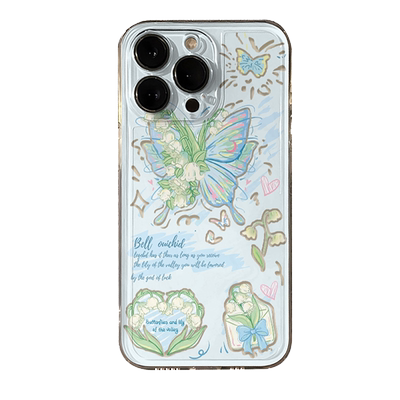 铃兰蝴蝶适用opporeno11手机壳