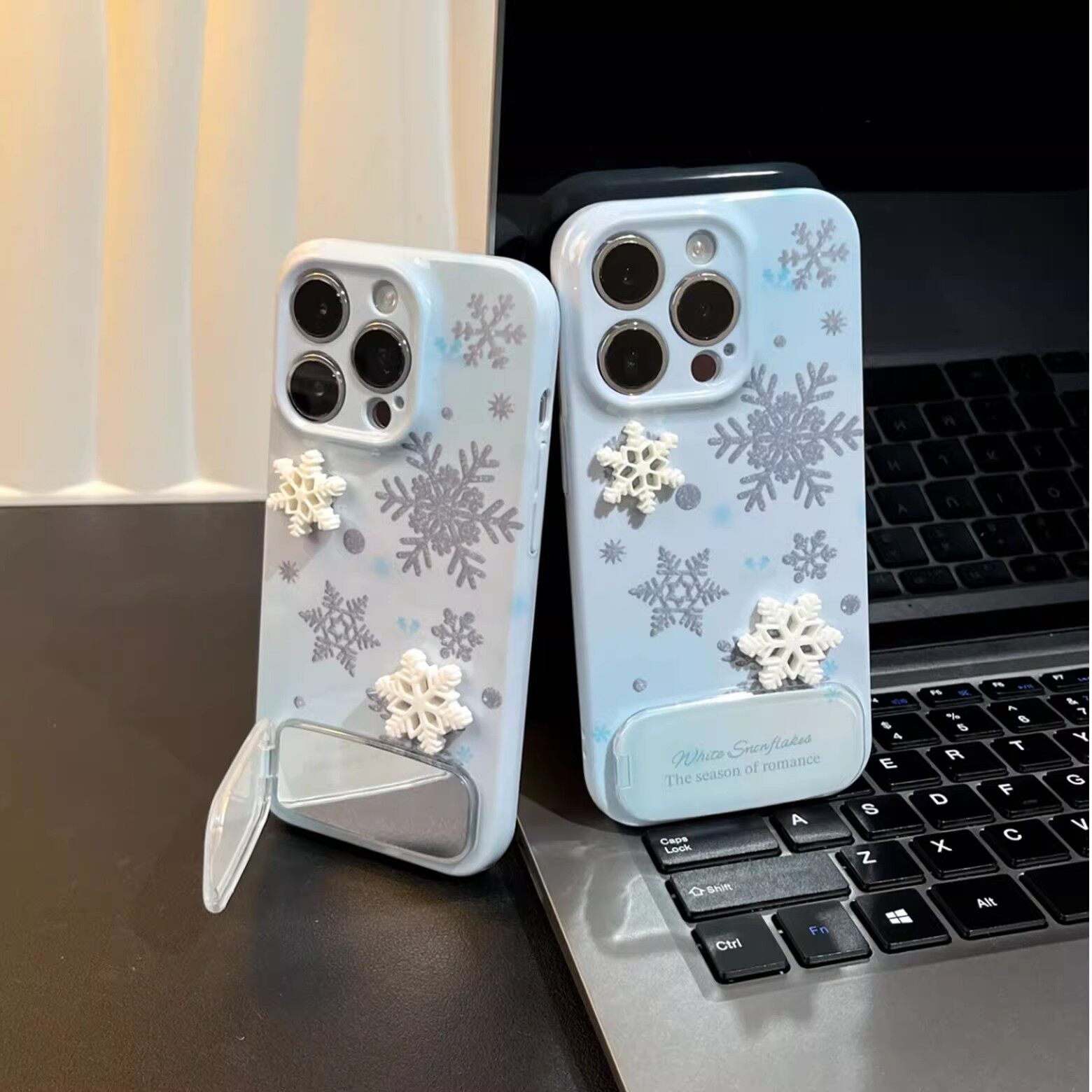 冬日氛围立体雪花适用苹果17手机壳iPhone16/15promax新款vivox200s华为pura80菲林OPPOreno14全包小米15pro,3C数码配件,手机保护套/壳,淘宝优惠券,粉丝福利购,淘宝优惠卷