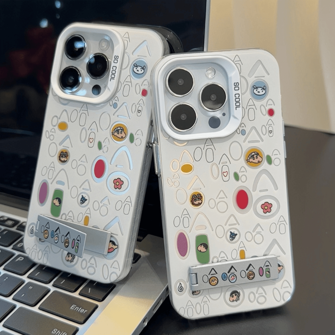 彩色哈哈小新适用华为手机壳