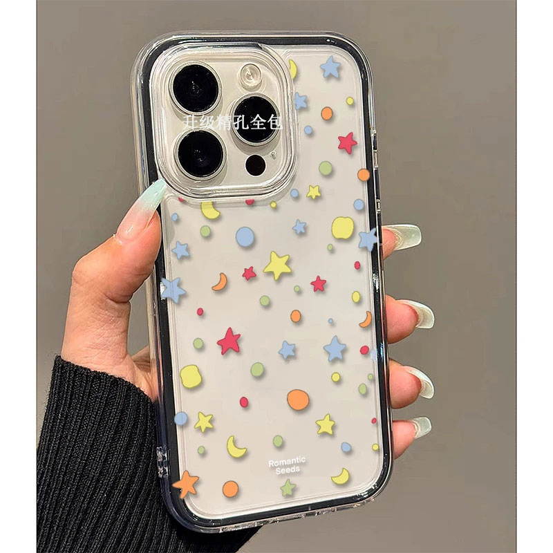 炫彩涂鸦星空适用苹果16手机壳