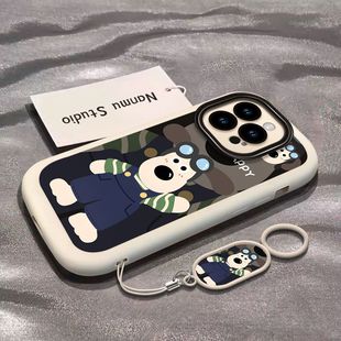 x90 s18e新款 x80 x70网红y200 背带裤 y100i卡通y78t情侣iqooz9x挂扣neo9spro 掌门狗适用vivox100s手机壳s19