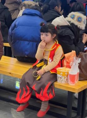 哪咤cos服装哪吒之童魔闹海降世同款衣服儿童小孩男女cosplay全套